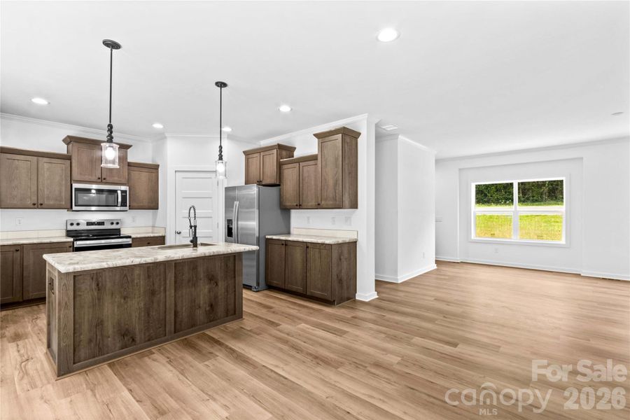 Furnished interior view inside a new home in , Mocksville (Image 8).