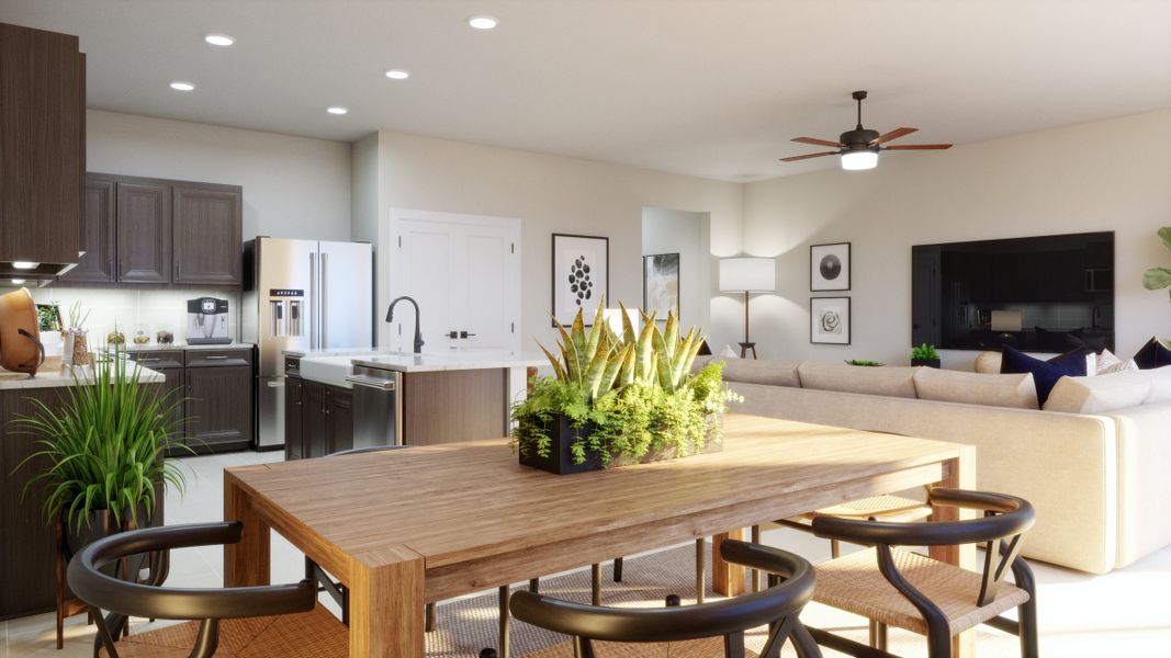 Representative furnished interior of a home built from the Dune by Risewell Homes in Marion Ridge, Haines City (Image 8). Representative furnished interior of a home built from the Dune by Risewell Homes in Marion Ridge, Haines City (Image 8).