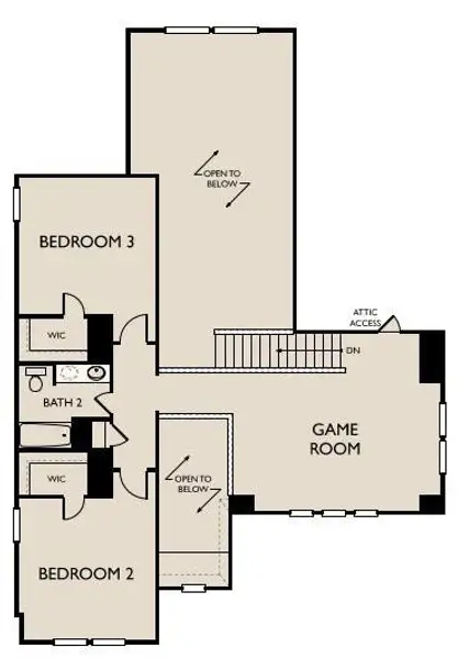 2D floor plan layout of this home in Austin Point, Richmond, TX (Image 4).