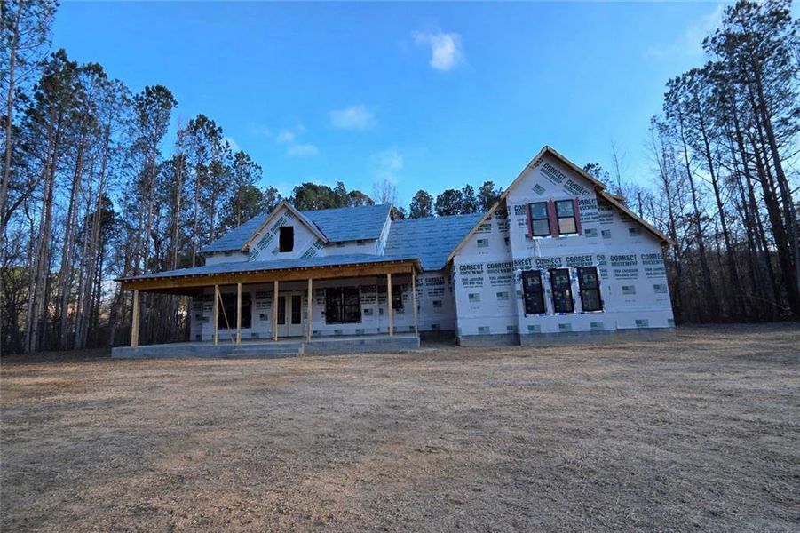 In-progress construction of a new home in , Acworth, GA (Image 80).
