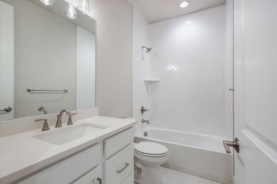 Furnished interior view inside a new home in RainDance, Windsor (Image 8).