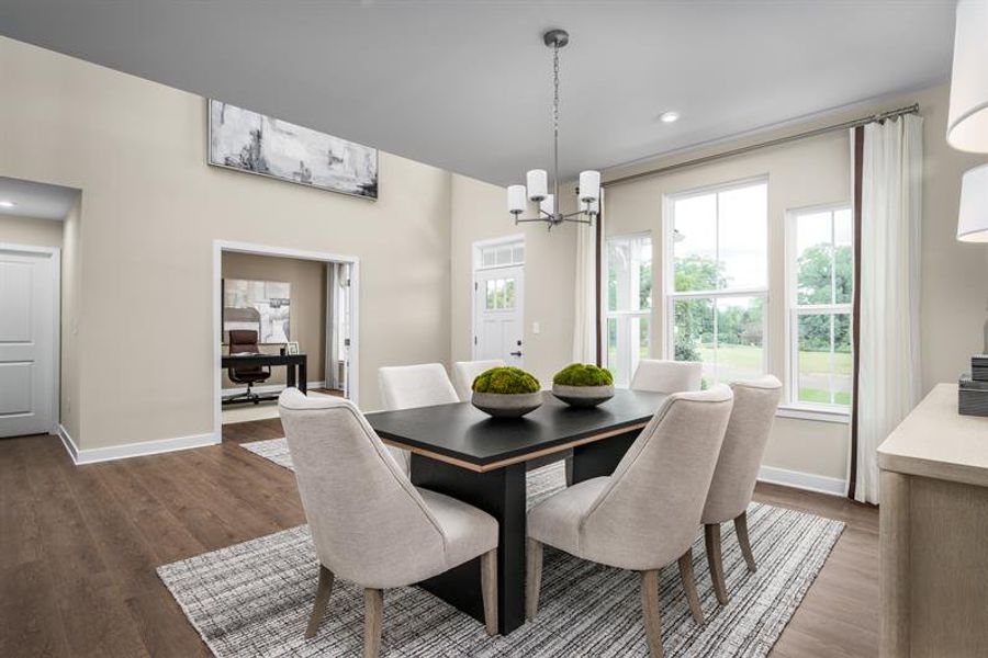 Representative furnished interior of a home built from the Corsica by Ryan Homes in Muirwood, Murfreesboro (Image 15).