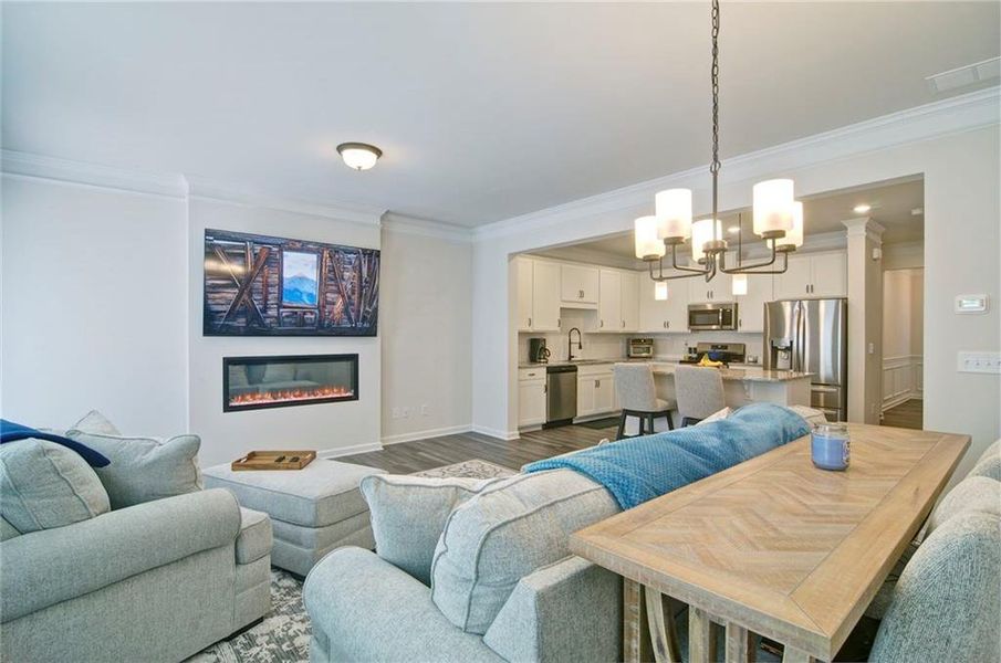 Furnished interior view inside a new home in Highland Crossing, Cartersville (Image 39).