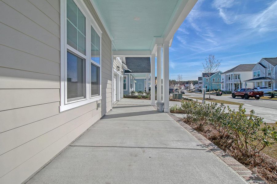 Exterior details and patio area of a home in Nexton - Midtown - The Village Collection, Summerville (Image 17). Exterior details and patio area of a home in Nexton - Midtown - The Village Collection, Summerville (Image 17).