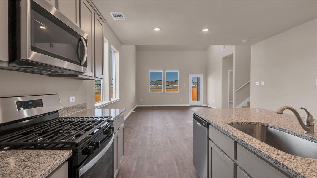 Furnished interior view inside a new home in Talavera, Kyle (Image 5). Furnished interior view inside a new home in Talavera, Kyle (Image 5).