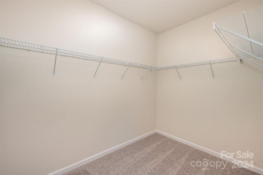 Large primary bedroom closet