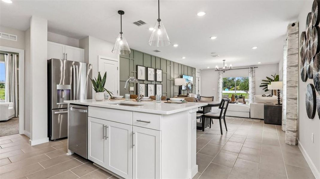 Furnished interior view inside a new home in Liberty Trace, Haines City (Image 27).