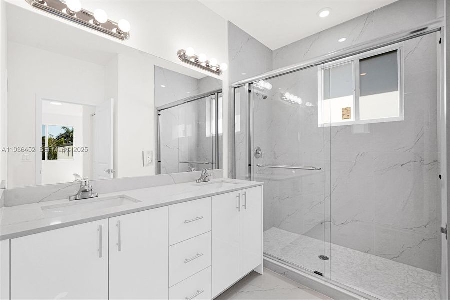 Furnished interior view inside a new home in , Miami (Image 17).