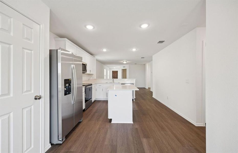 Open concept throughout main living areas