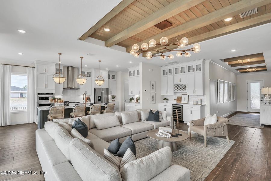 Furnished interior view inside a new home in , Flagler Beach (Image 16).