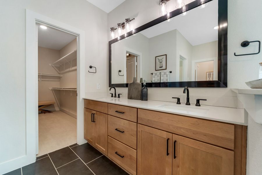 Furnished interior view inside a new home in Massey Oaks, Pearland (Image 21).