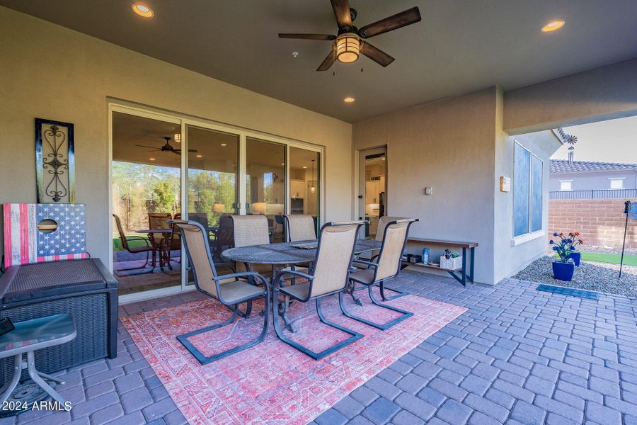 Huge covered patio