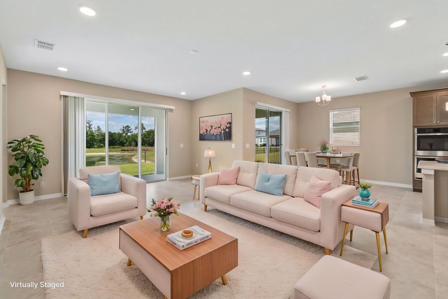 Family Room - Virtually Staged