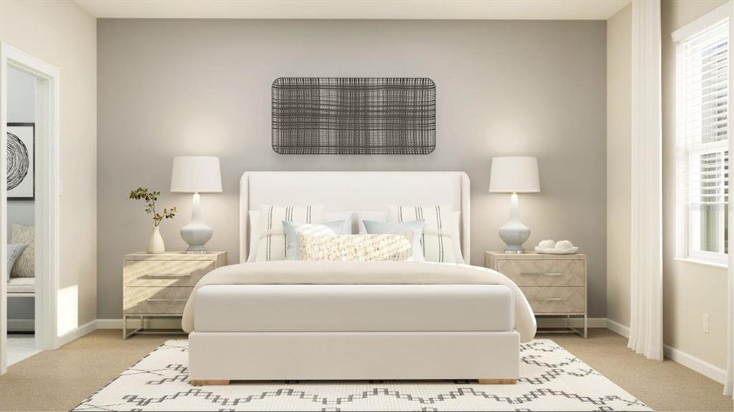 Furnished interior view inside a new home in Bridgewalk, St. Cloud (Image 12).