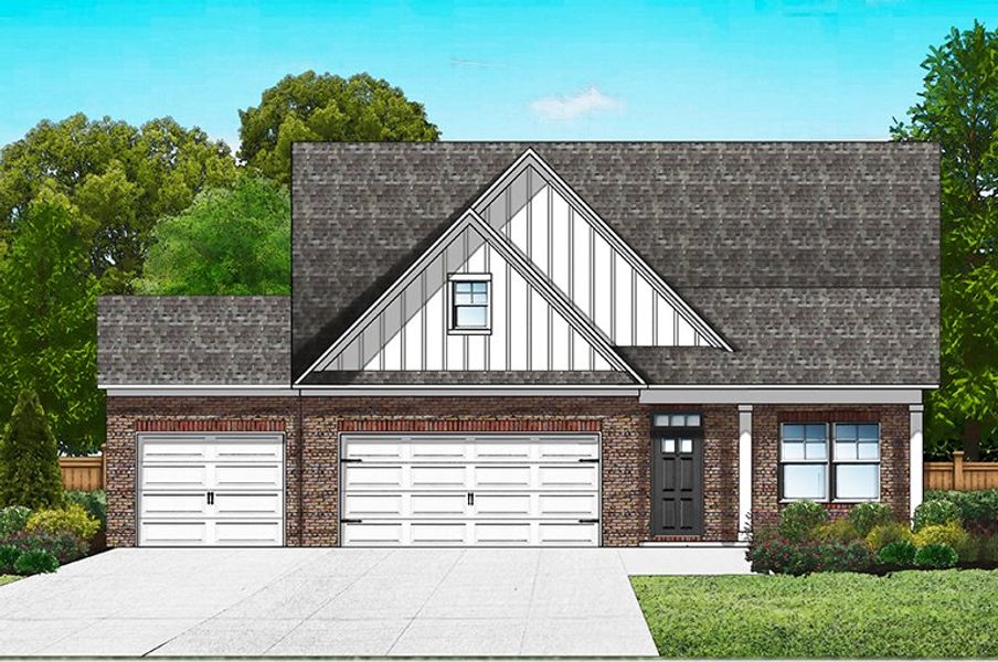 Elevation B2 Bonus w/ 3 Car Garage & Ext. Porch Elevation B2 Bonus w/ 3 Car Garage & Ext. Porch