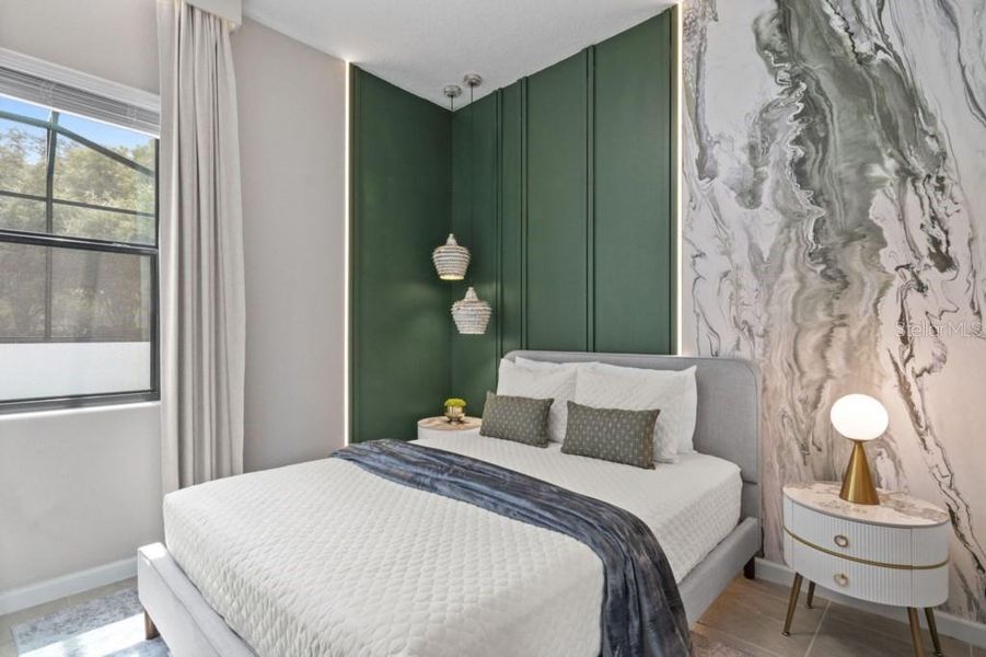 Furnished interior view inside a new home in , Orlando (Image 8). Furnished interior view inside a new home in , Orlando (Image 8).