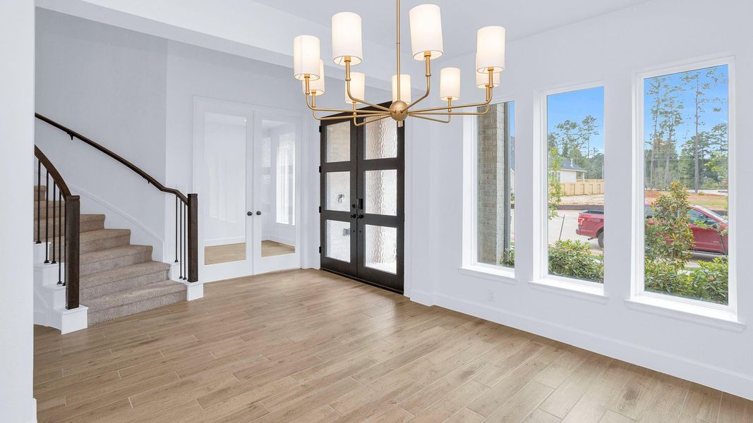 Spacious, unfurnished interior of a new home in Audubon, Magnolia (Image 12). Spacious, unfurnished interior of a new home in Audubon, Magnolia (Image 12).