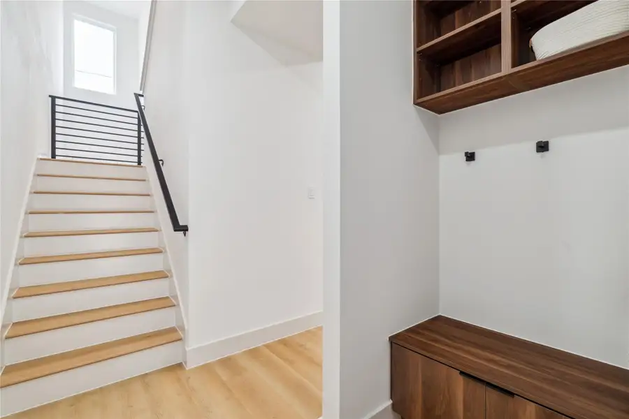 Follow the clean architectural lines upstairs to discover your private retreat—where thoughtful design meets everyday serenity. Follow the clean architectural lines upstairs to discover your private retreat—where thoughtful design meets everyday serenity.