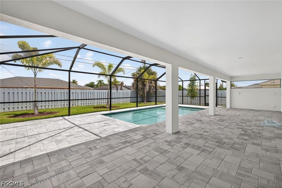Exterior details and patio area of a home in Cape Coral, Cape Coral (Image 25).