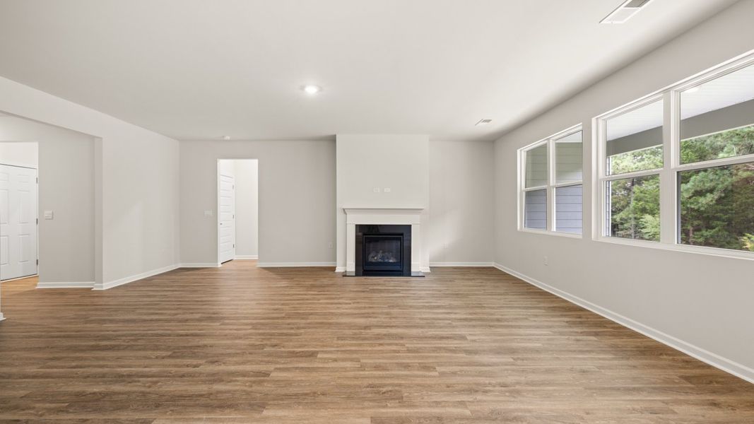 Representative unfurnished interior of a home built from the Denton by D.R. Horton in Bridle Creek, Locust Grove (Image 13).