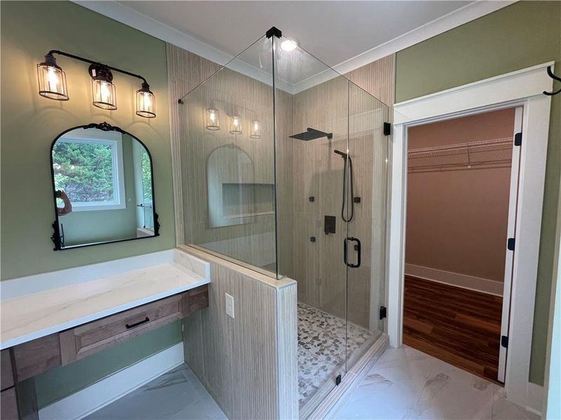 Furnished interior view inside a new home in , Monroe (Image 9).