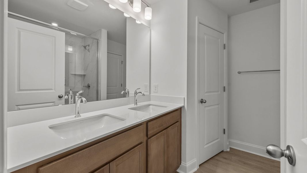 Furnished interior view inside a new home in Bell Glen, Charlotte (Image 22).