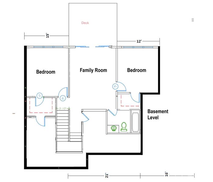 2D floor plan layout of this home in , Lenoir, NC (Image 3).