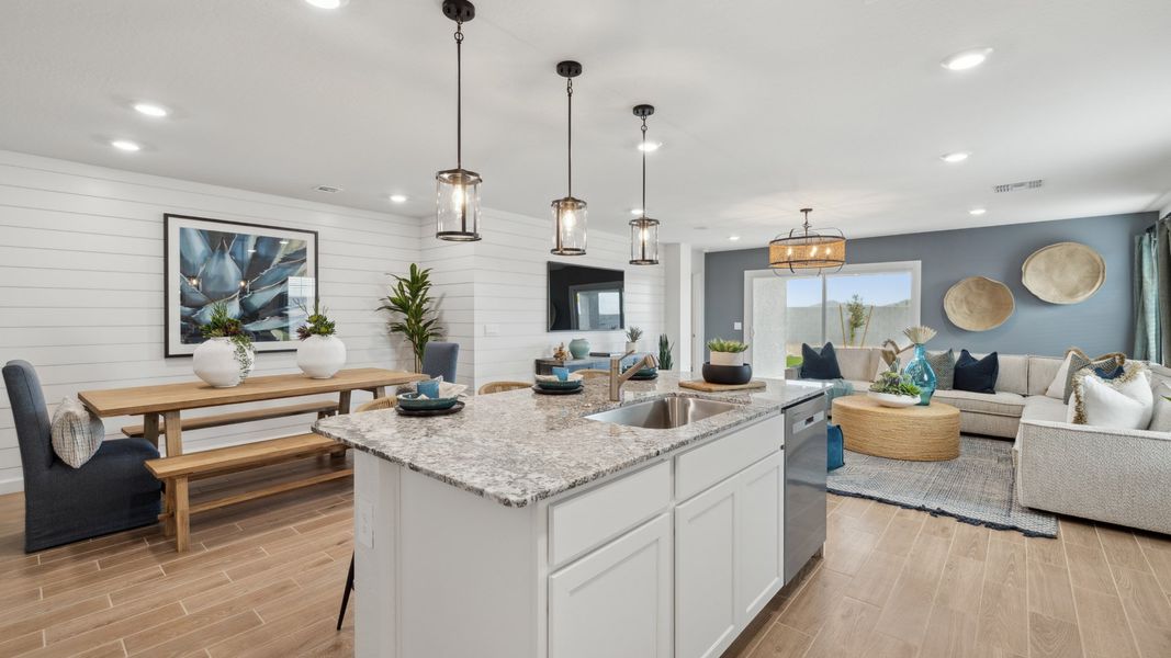 Furnished interior view inside a new home in Remington, Buckeye (Image 12).