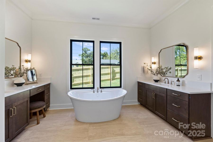 Furnished interior view inside a new home in , Charlotte (Image 16).