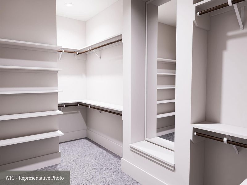 REPRESENTATIVE PHOTO OF His/Her closets at Master