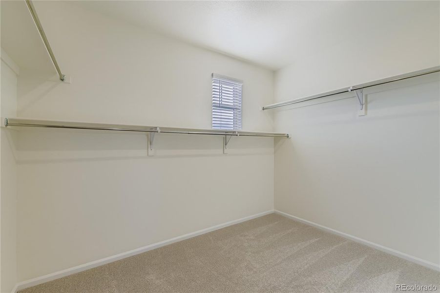 Large primary closet