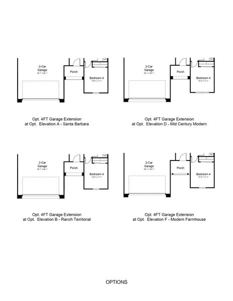 2D floor plan layout of this home in Ladera Trails, Queen Creek, AZ (Image 3).