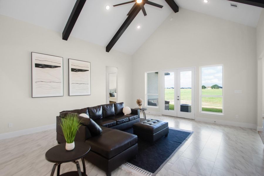 Furnished interior view inside a new home in , Angleton (Image 35).