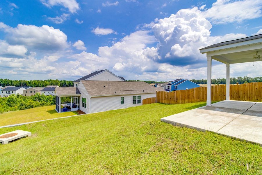 Exterior details and patio area of a home in Ellington, Elgin (Image 23).
