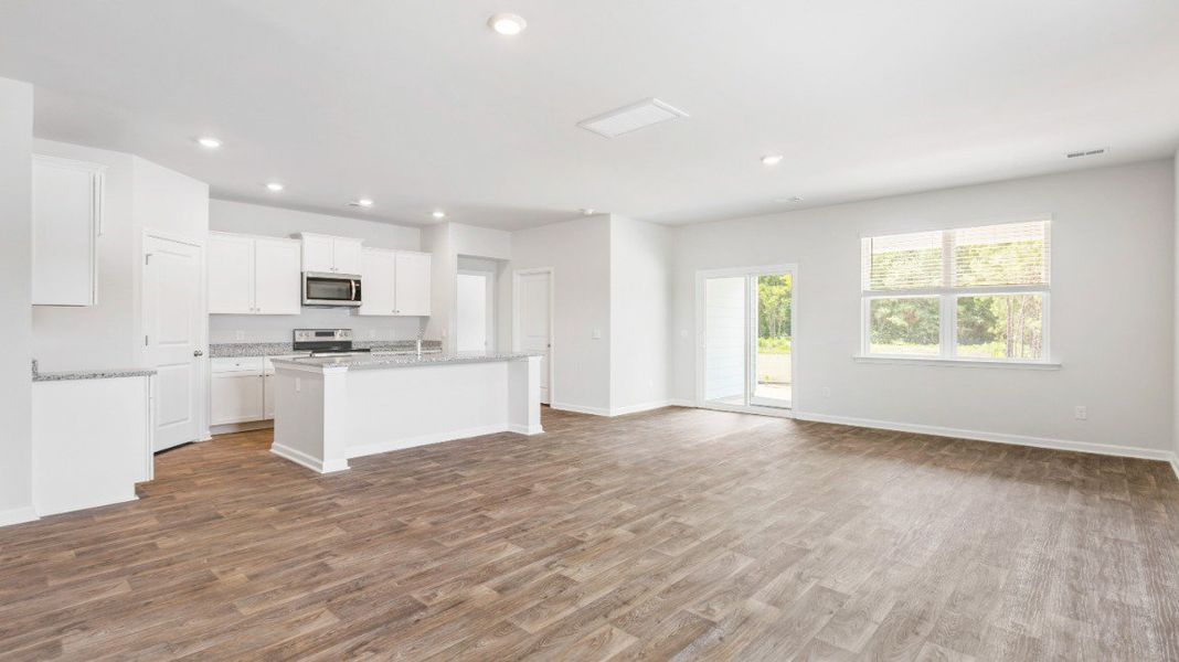 Representative unfurnished interior of a home built from the CANTEY by D.R. Horton in Rivers Reach, Yemassee (Image 11).