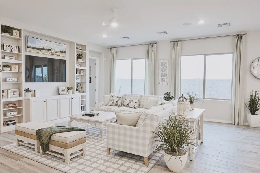 Furnished interior view inside a new home in Valencia at Granite Vista, Waddell (Image 17).