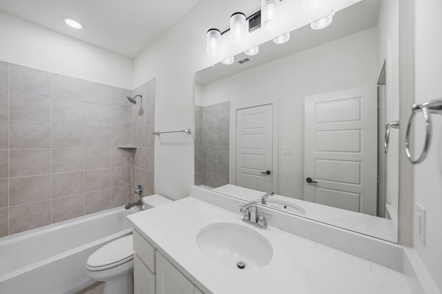 Furnished interior view inside a new home in Park Place - 80' Lots, Prosper (Image 17).