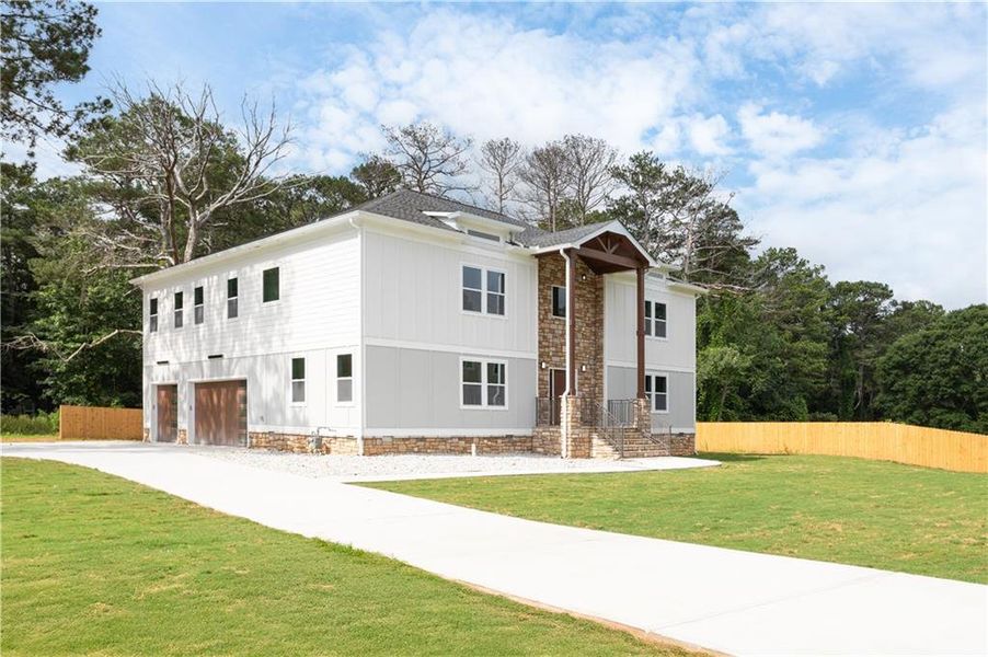 Front exterior of a new home in , Decatur, GA, highlighting curb appeal (Image 2).