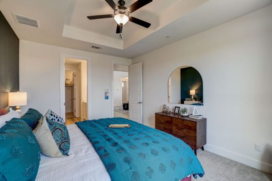 Representative furnished interior of a home built from the Pecos by Pacesetter Homes in Avery Centre, Round Rock (Image 36).