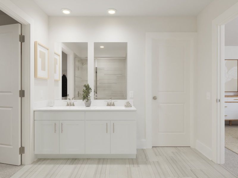 Furnished interior view inside a new home in Avery Farms - Ridge Series, Murfreesboro (Image 6).