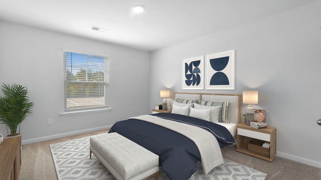 Furnished interior view inside a new home in The Groves at Bees Creek, Ridgeland (Image 23).