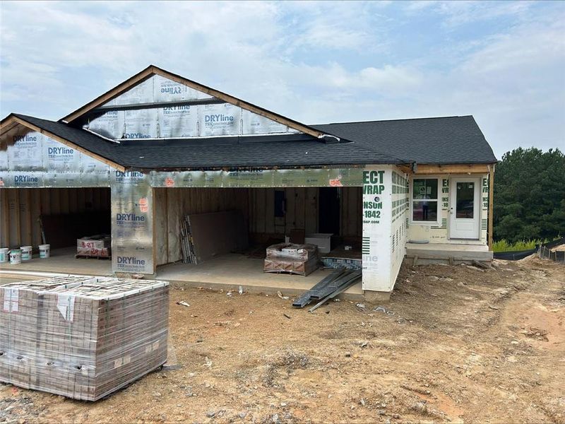 In-progress construction of a new home in Villas at Gold Creek, Dawsonville, GA (Image 6).