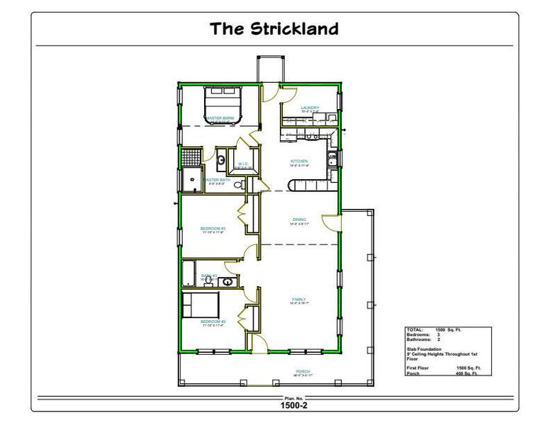 2D floor plan layout of this home in , St. George, SC (Image 3).
