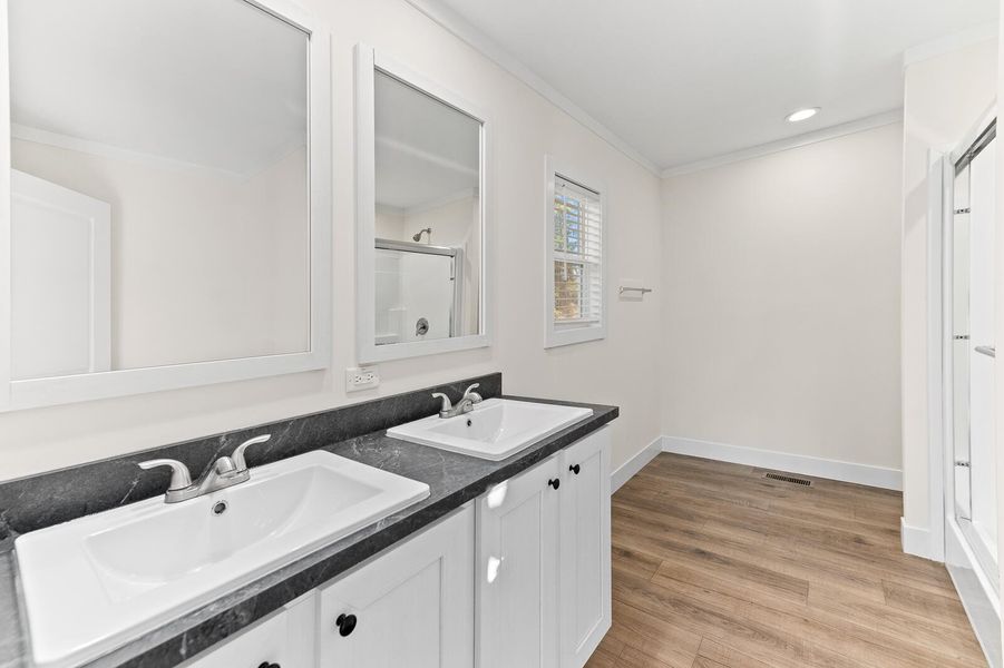 Furnished interior view inside a new home in , Pineville (Image 3).