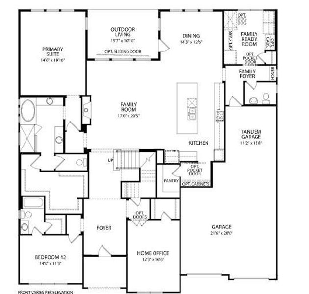 Somerville Main Level Floor Plan