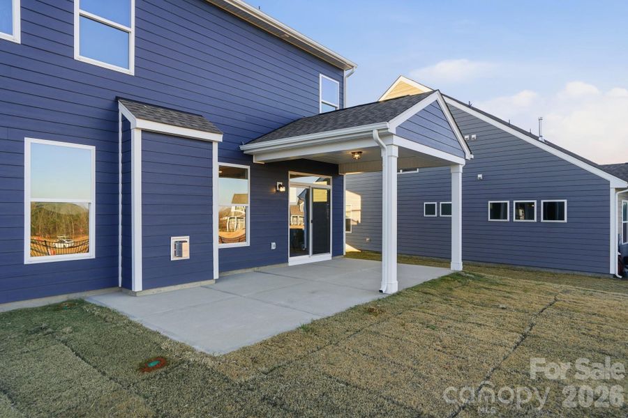 Exterior details and patio area of a home in The Meadows at Laurelbrook, Sherrills Ford (Image 3).