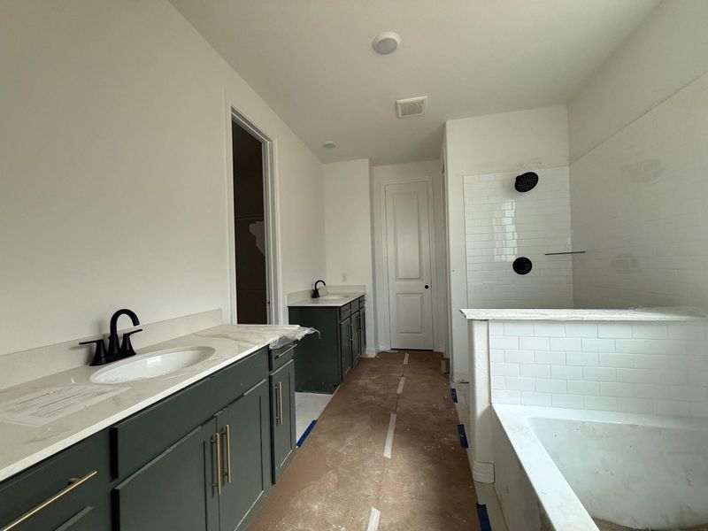 In-progress construction of a new home in Brookewater, Rosenberg, TX (Image 6).