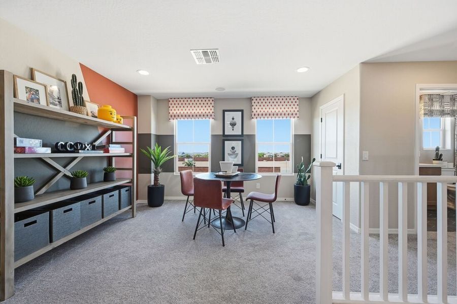 Representative furnished interior of a home built from the Wedgewood by Taylor Morrison in La Mira Discovery Collection, Mesa (Image 28). Representative furnished interior of a home built from the Wedgewood by Taylor Morrison in La Mira Discovery Collection, Mesa (Image 28).