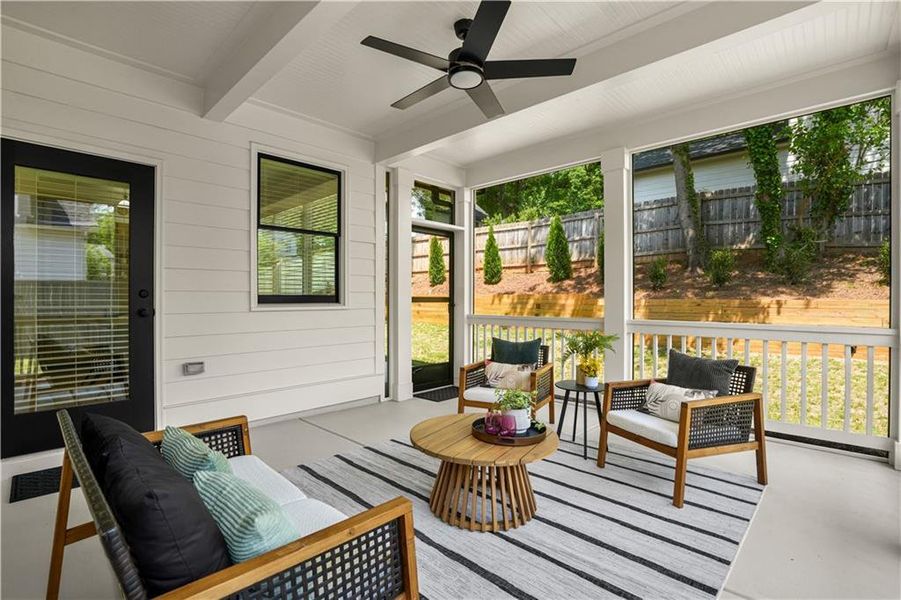 Exterior details and patio area of a home in , Scottdale (Image 30).