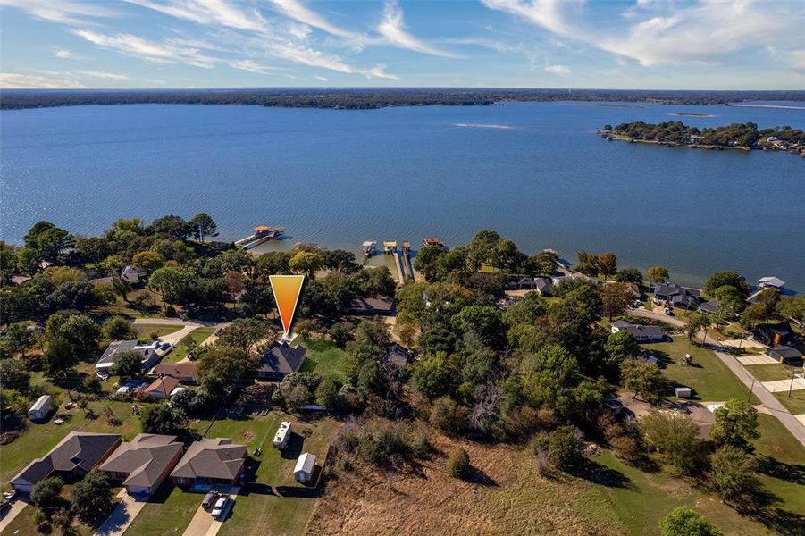 The home's proximity to the lake.